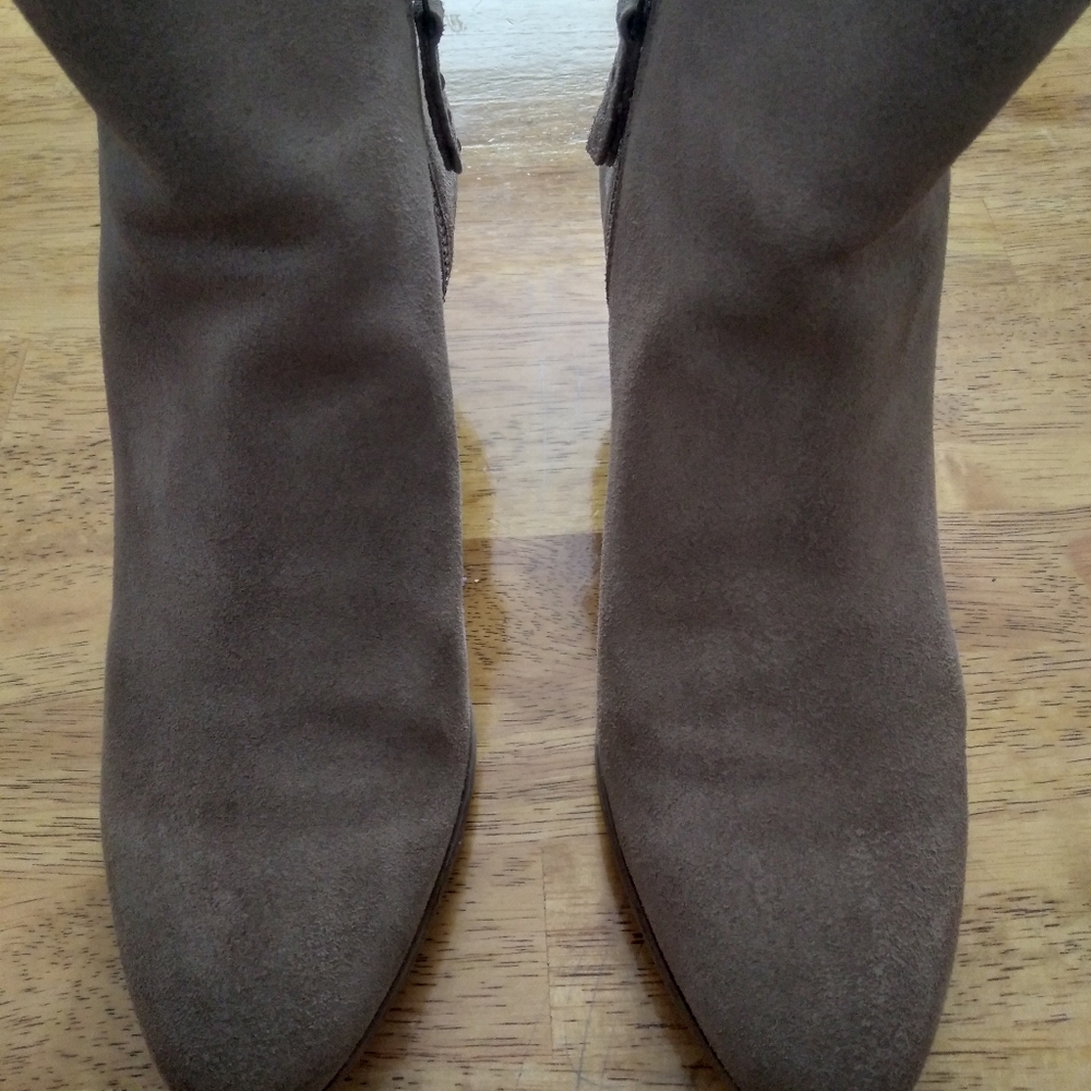 Frye Suede Ankle Boots with Zipper - Picture 3 of 8